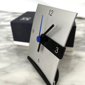 Vintage AACHEN aluminiums bordklokke