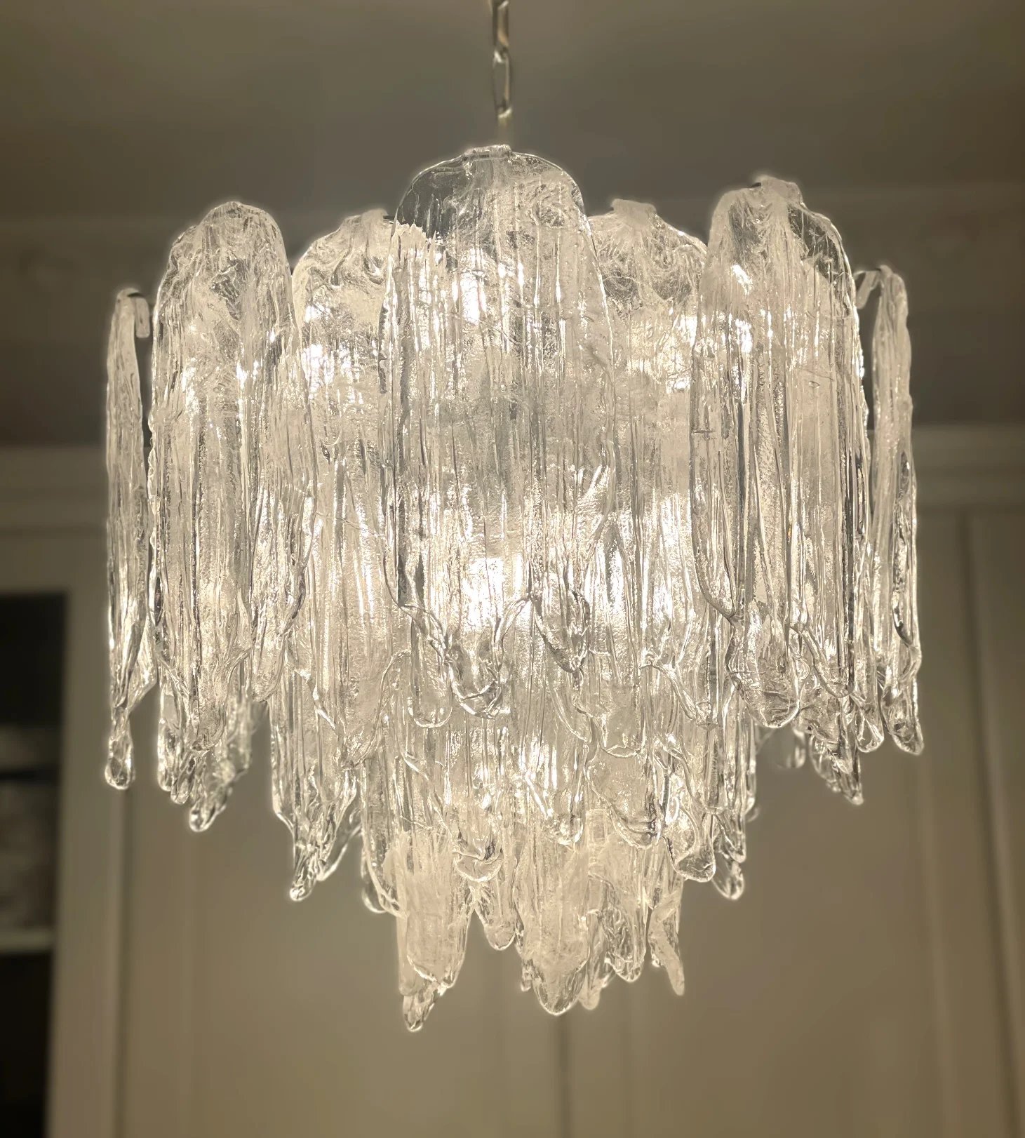 Mazzega Murano isglass lysekrone