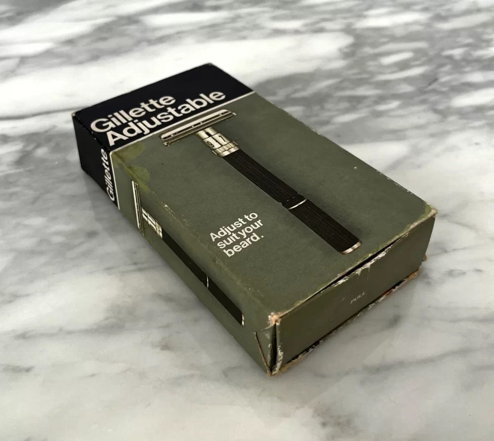 1978 Gillette Super Adjustable Black Beauty Safety Razor