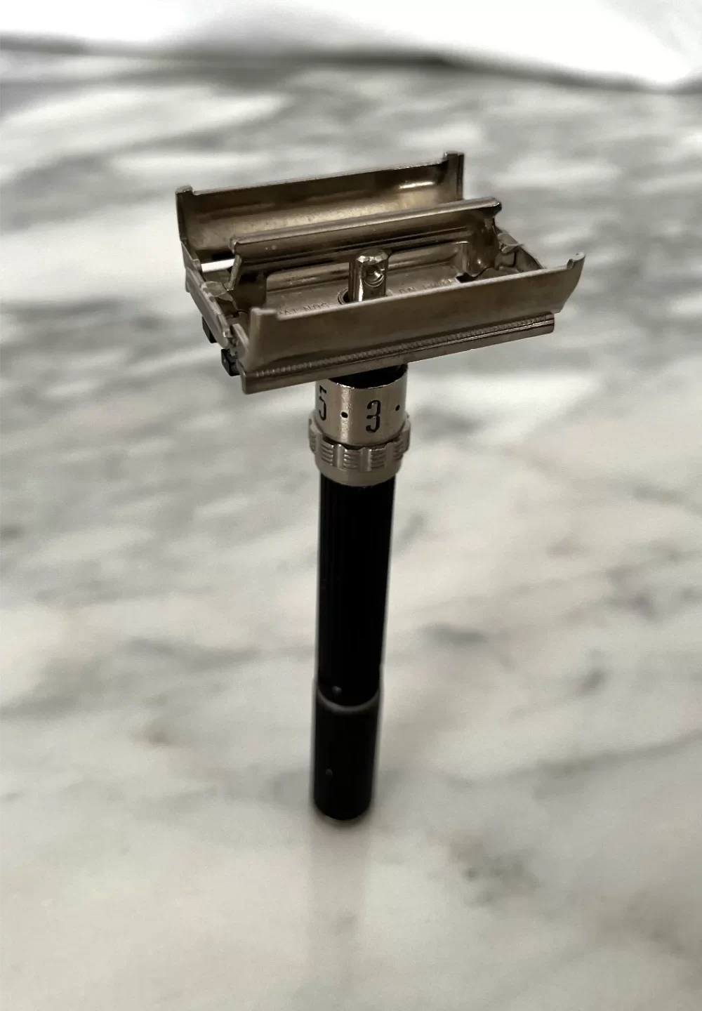 1978 Gillette Super Adjustable Black Beauty Safety Razor